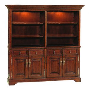 English Double Bookcase