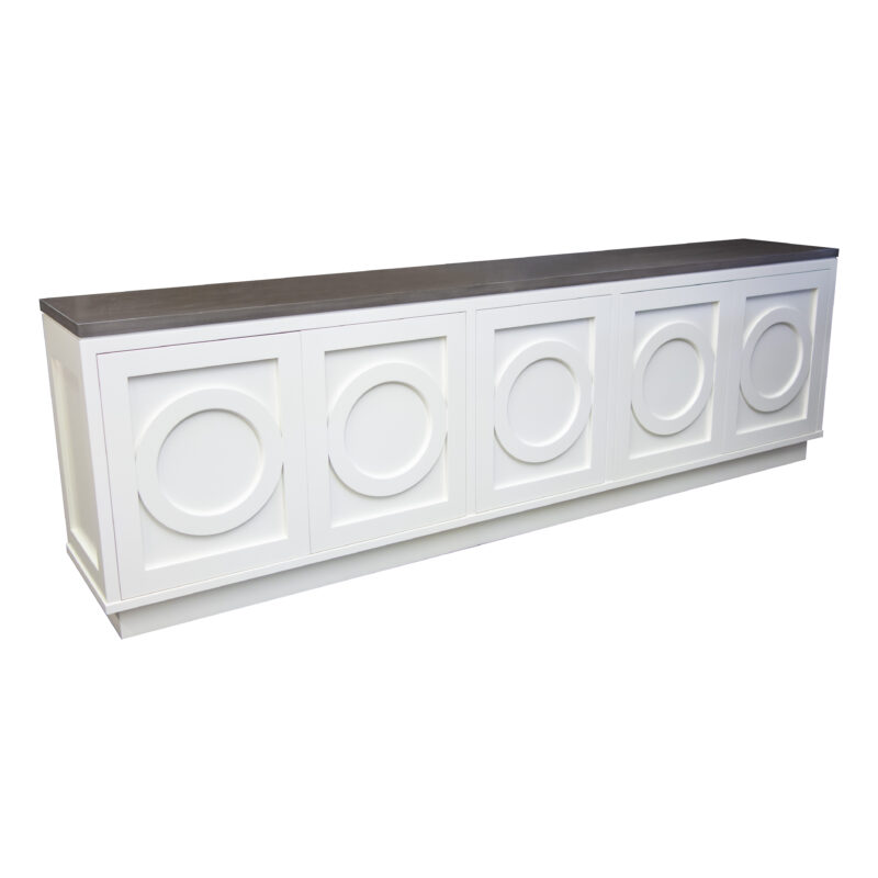 605APW Circle Media Cabinet