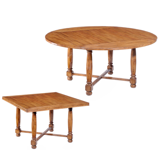Square To Round Table, Square To Round Dining Table