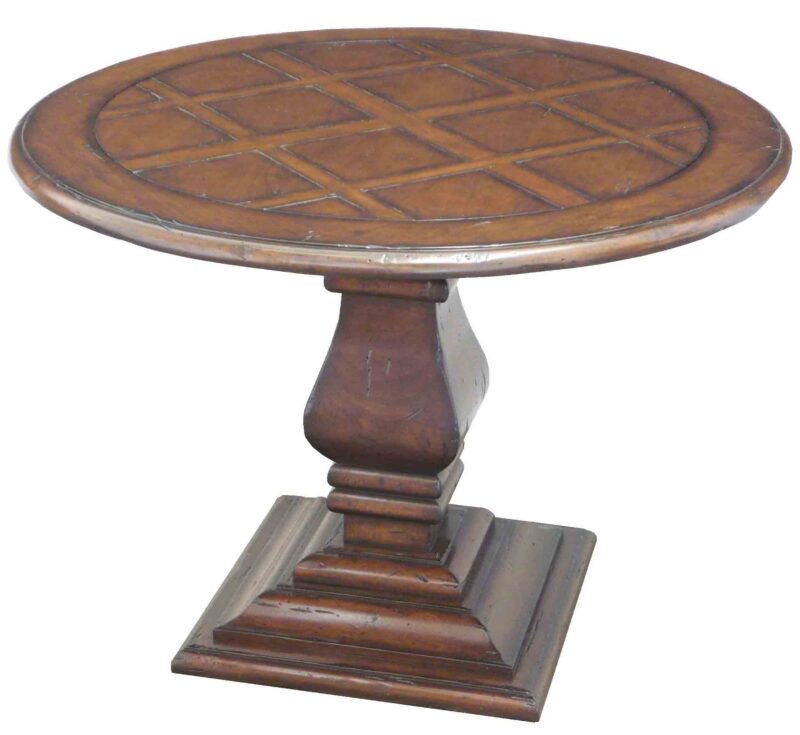 Pedestal Round End Table