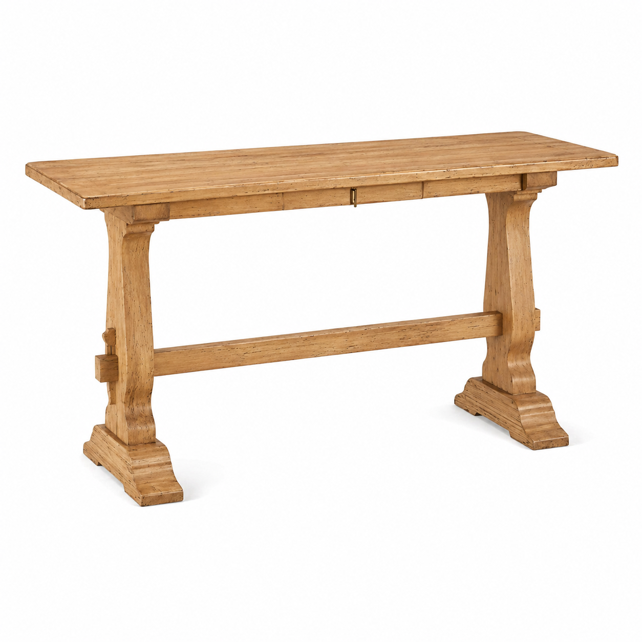 trestle console table with drawer solid hardwood entry table