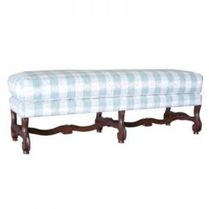 Custom Carved Provence Ottoman