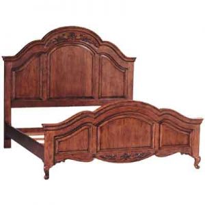 Carved King Headboard w/Footboard