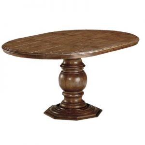 Pedestal with Wood Top