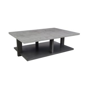 Custom Moderne Cocktail Table + Concrete Top