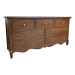 Chateau seven drawer dresser solid wood bedroom storage angled view