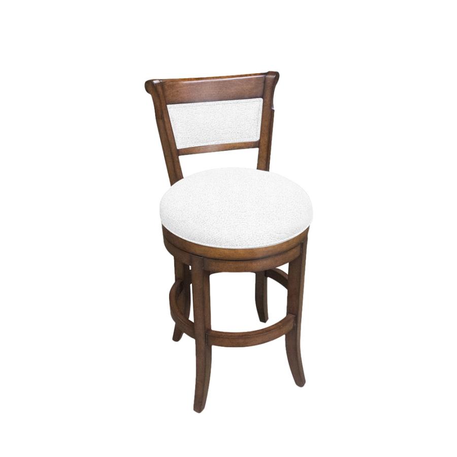 Veranda Upholstered Back Swivel Barstool (Counter Height)