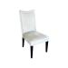 upholstered dining chair modern fabric seat wood frame