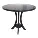 Veranda round bistro table 48 inch pedestal dining table