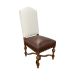 Barcelona dining chair traditional upholstered seat hardwood frame