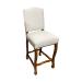 Provence bar stool bar height French style upholstered seat