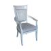 Veranda arm dining chair upholstered seat hardwood frame