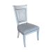 Veranda side chair upholstered dining chair solid wood frame