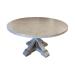 Montage round dining table solid wood pedestal base