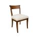 Veranda side chair upholstered seat solid wood dining chair