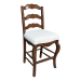 ladderback dining chair solid wood frame