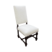 Sorrento dining chair upholstered seat carved wood legs