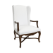 carved host chair upholstered seat French style arm chair